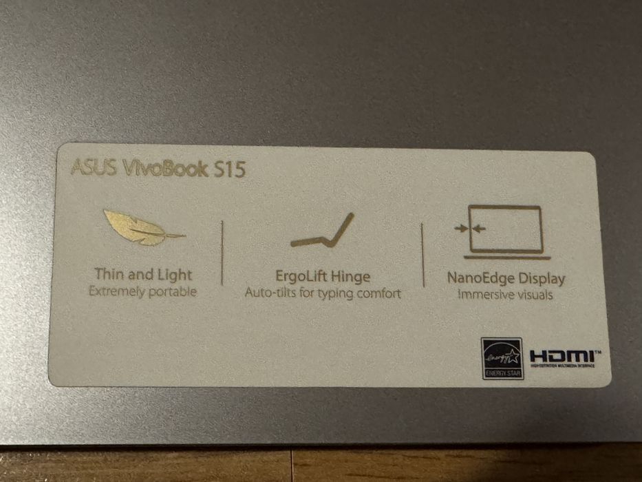 Laptop ASUS VivoBook S15 core i5 gen8, 8Gb DDR4, 256Gb SSD