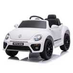 Masinuta electrica VW Beetle DUNE 35W 6V cu BT, RC, culoare alb