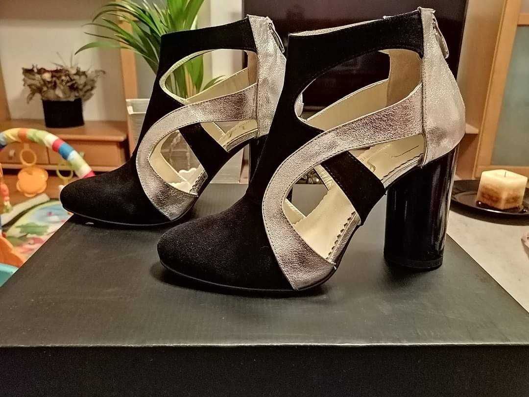 Sandale cu toc elegante piele Luisa Fiorre