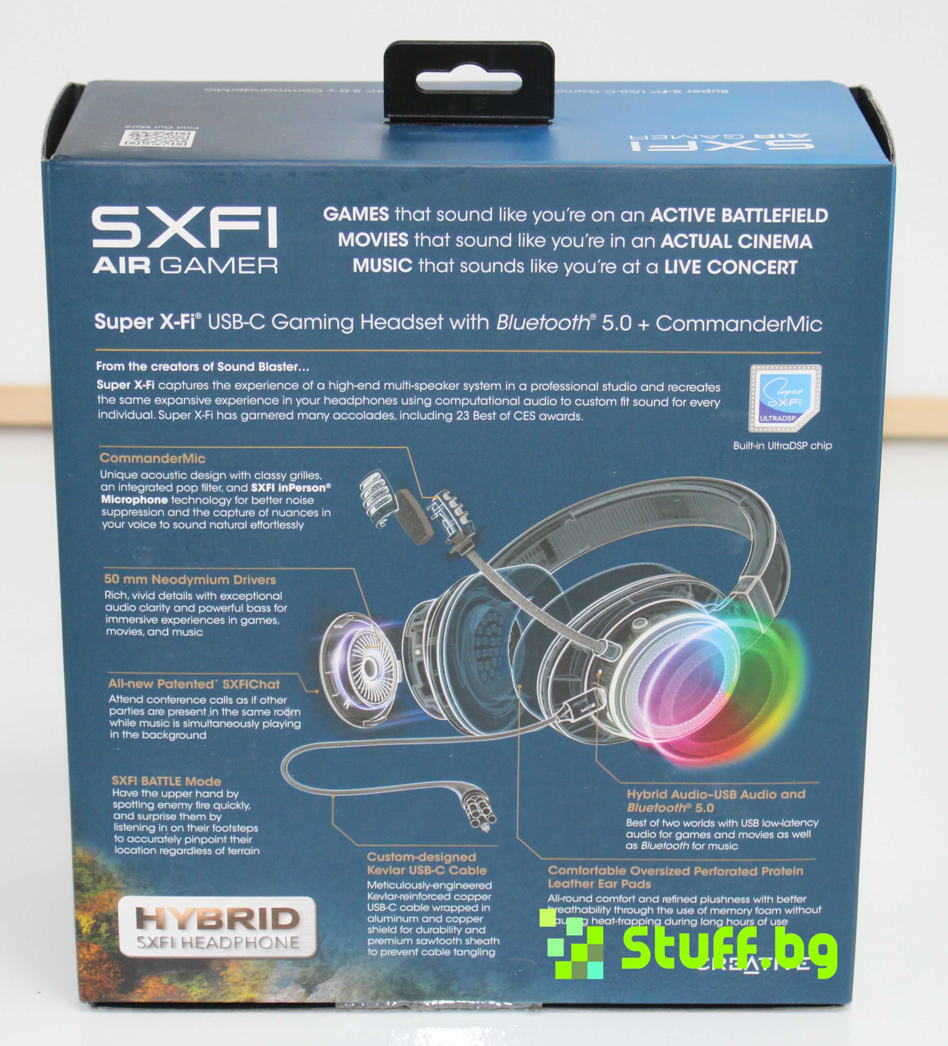 Безжични слушалки Creative SXFI AIR Gamer