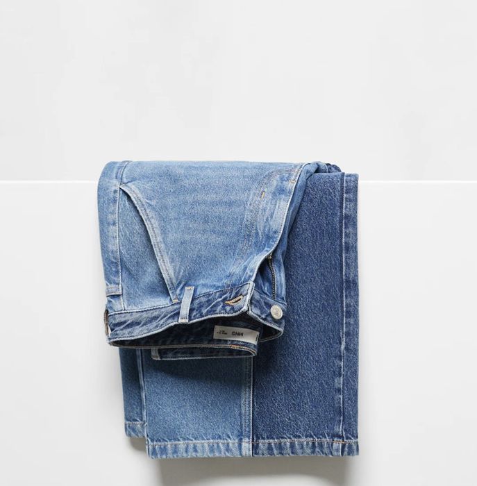 Blugi Mango Wide leg bicolor