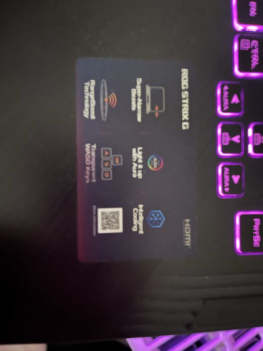 Ноутбук ASUS ROG Strix Xв идияльном состояний