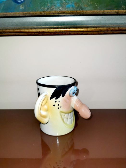 Керамична чаша за кафе чай с игрив мотив супер закачлив подарък !