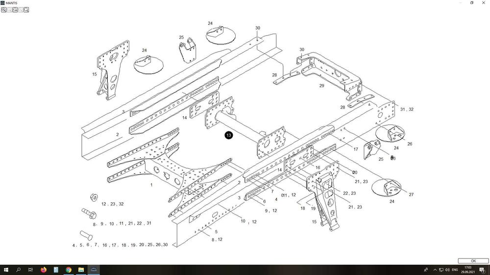 suport transversal H sasiu Man tgx tgs tga