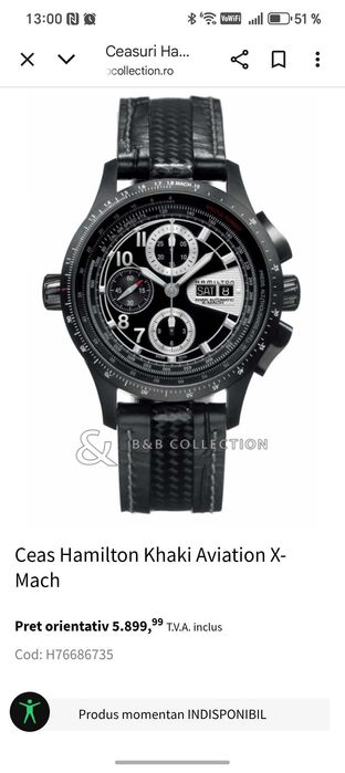 Ceas automatic Hamilton