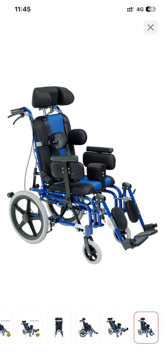 Новый DOS Ortopedia кресло-коляска T4-41 75 кг синий