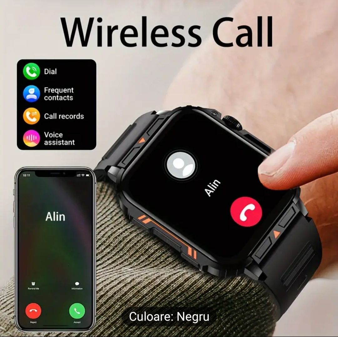 Smartwatch 2024 ceas inteligent barbatesc ios android