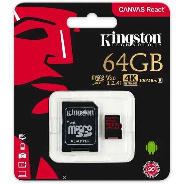 Card de memorie MicroSD Kingston 32Gb 64Gb