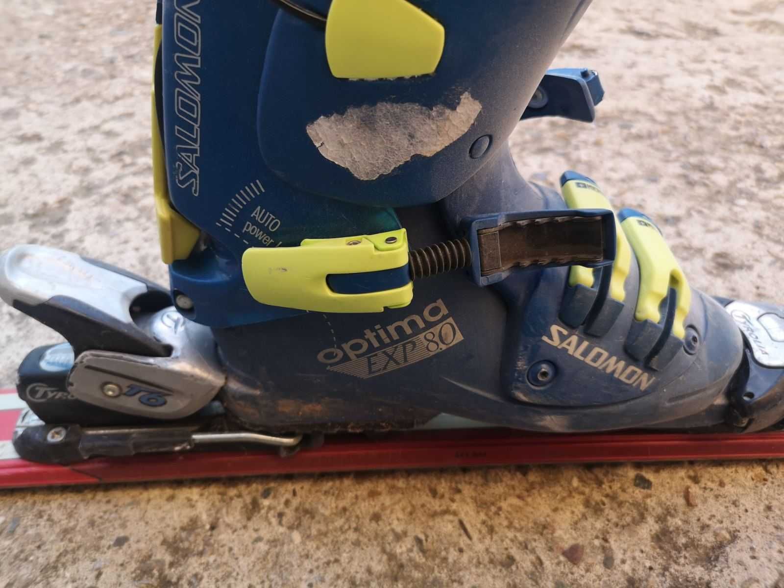 карвинг ски с автомати, обувки и щеки elan x carve JR 140 см
