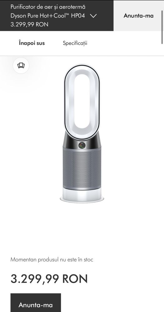 Purificator Dyson pure hot + cool HP04