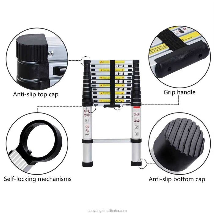 телескопическая лестница  Suoyang 150 кг