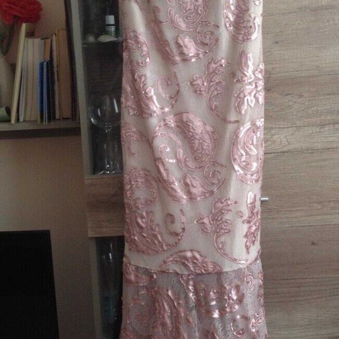 Официална рокля с камъни и пайети размер Paula Richi С/М