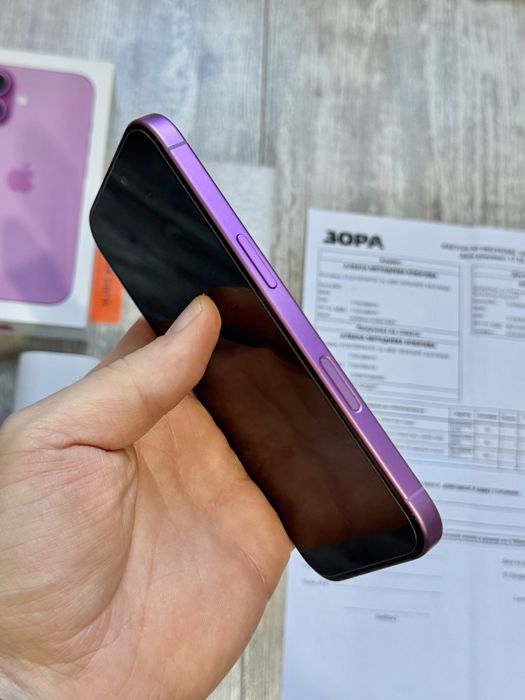 Iphone 16 256 GB Pink - 94 % Battery Health Като Нов Гаранционен