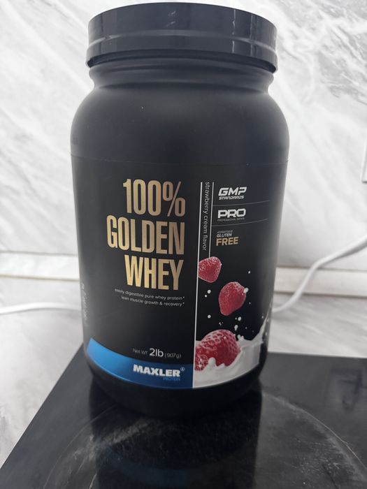 Maxler 100% GOLDEN WHEY сливки, клубника 907 г