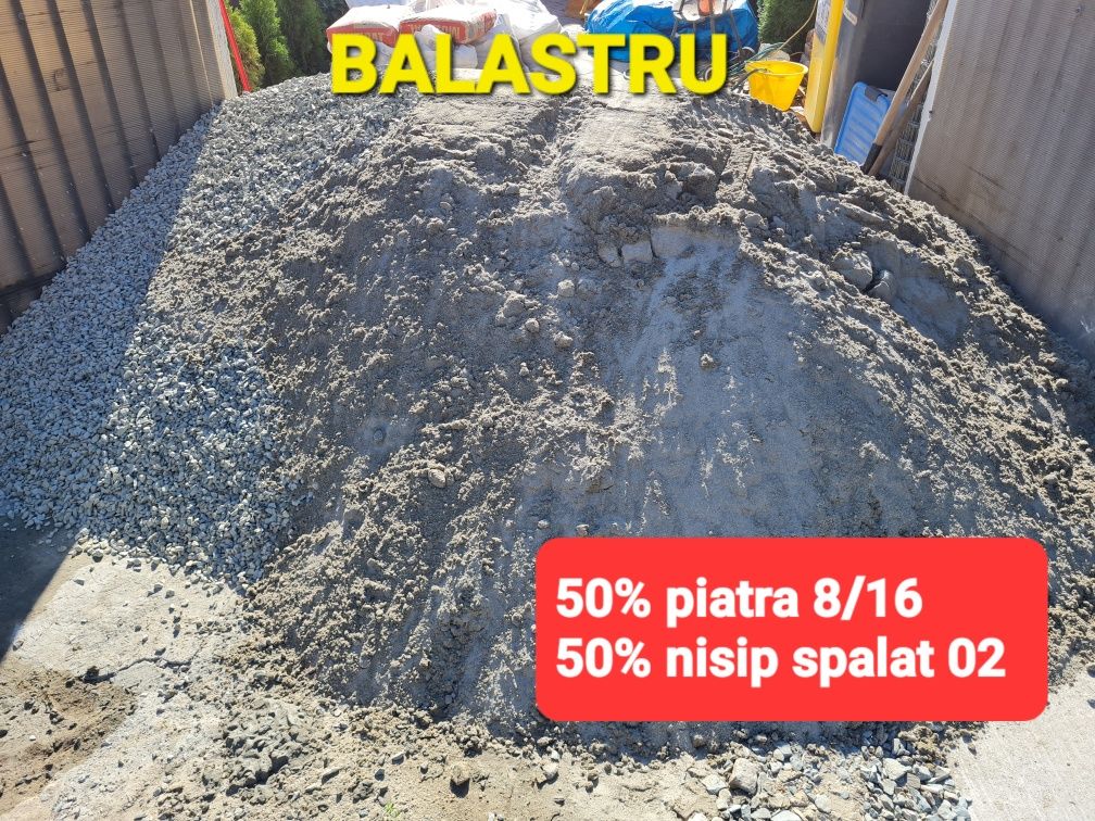 Balastru amestec ( piatra cu nisip)