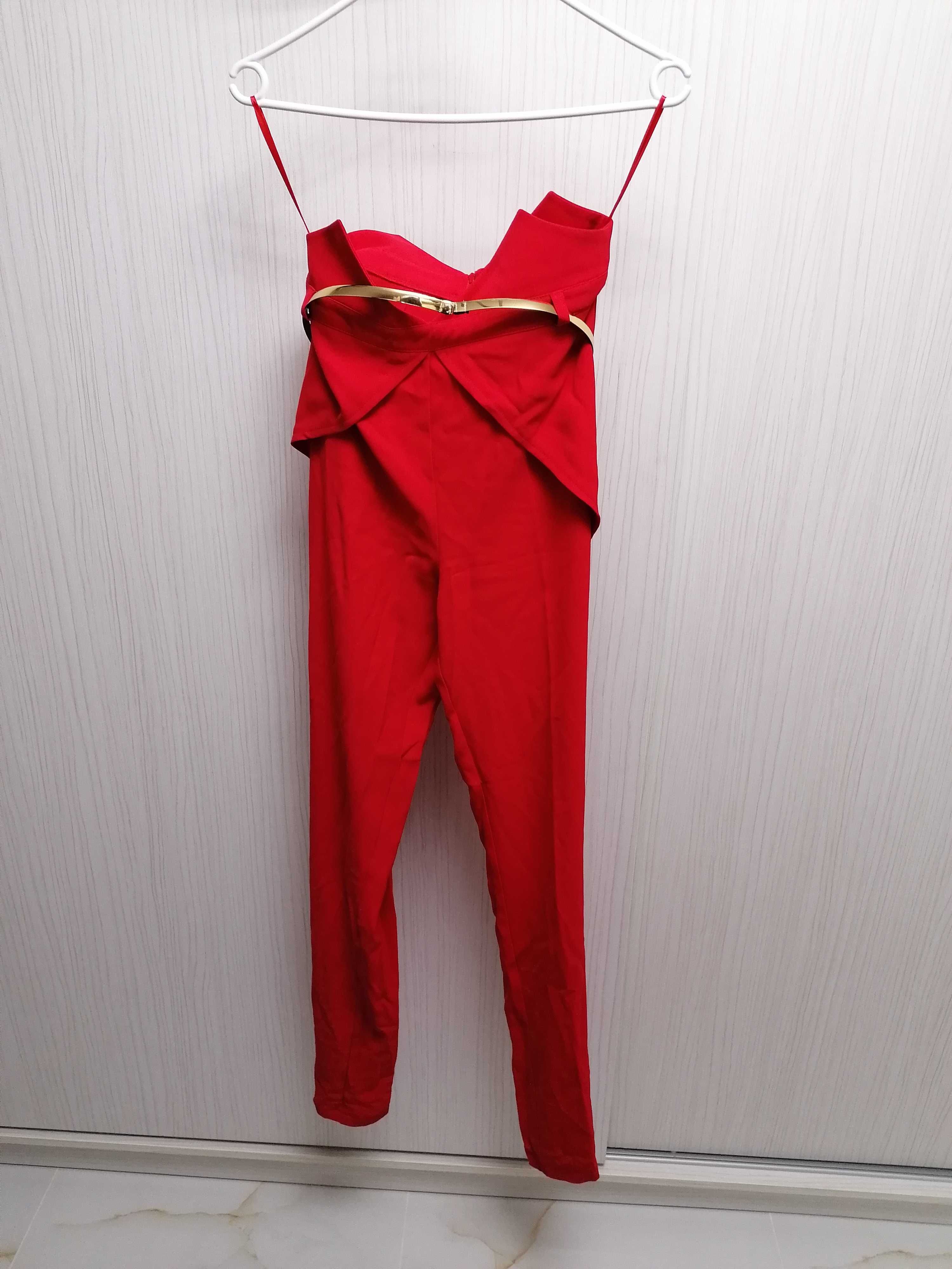 Compleu top și pantaloni cu talie inalta