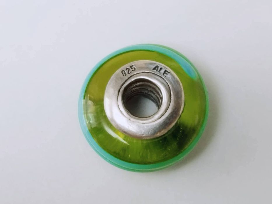 Charm Pandora, din argint 925, Green Ribbon