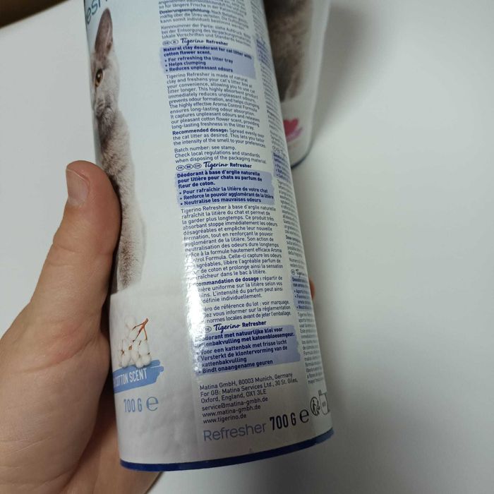 Vand 2 bucăți Tigerino - Aditiv pentru nisipul pisicii