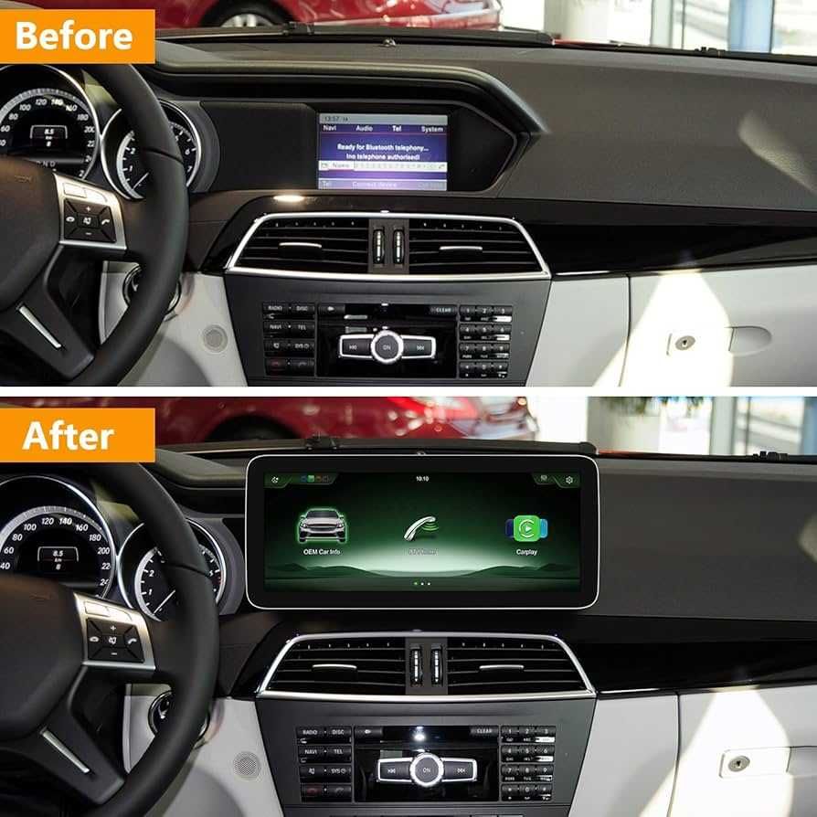 Дисплей за Mercedes A/CLA/G/GLA Class с безжичен CarPlay/Android Auto
