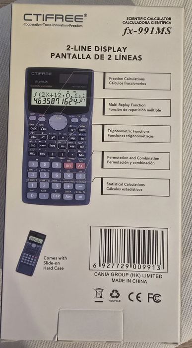 Calculator de birou stiintific CTIFREE fx-991MS nou