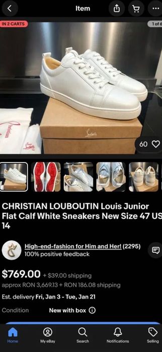 Adidași Christian Loubutin