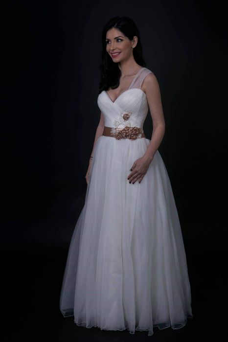 rochie mireasa 36 sau 38, corset reglabil