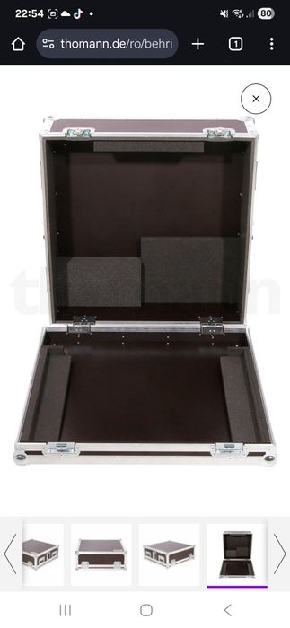 Behringer x32 compact și case Thon