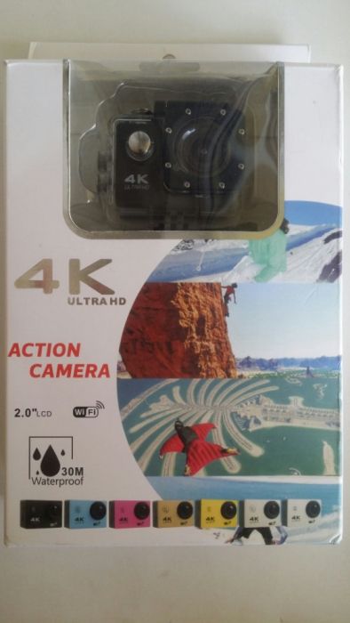 Action Camera 4K Ultra HD plus card 256GB