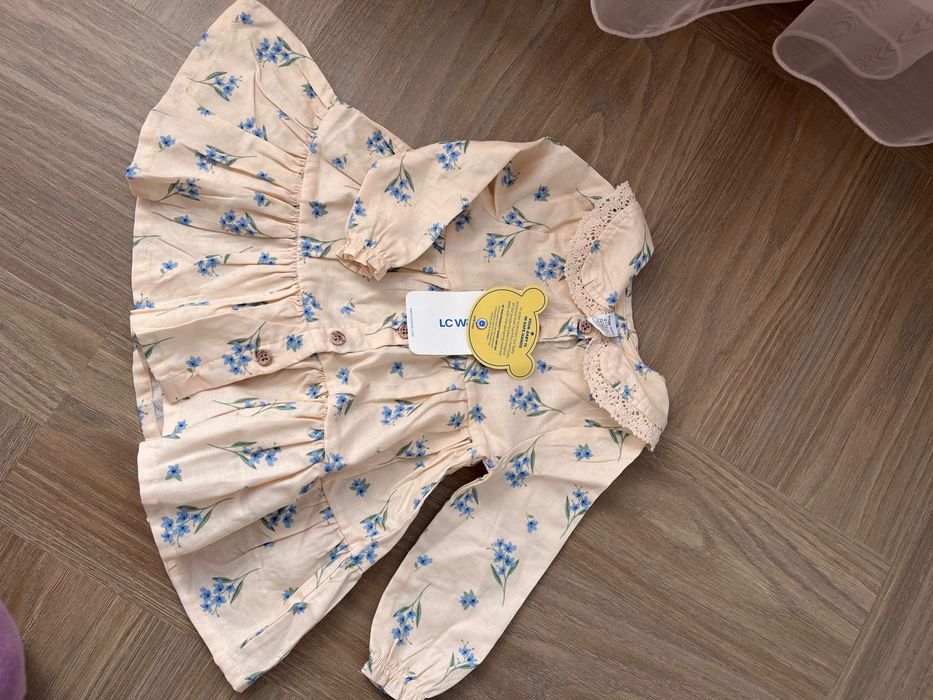 Бебешка памучна рокля - тип риза, LC Waikiki