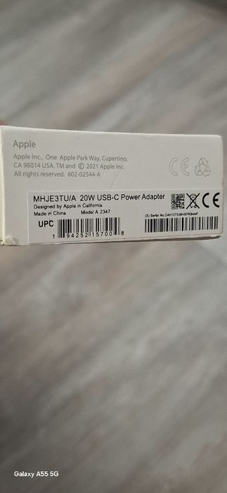 Incarcator original Iphone 15,16  USB C 20 W