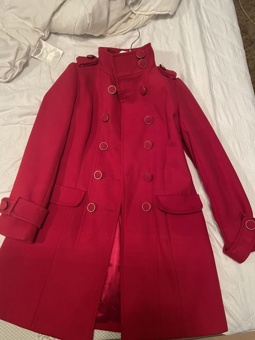 Palton rosu marime 40
