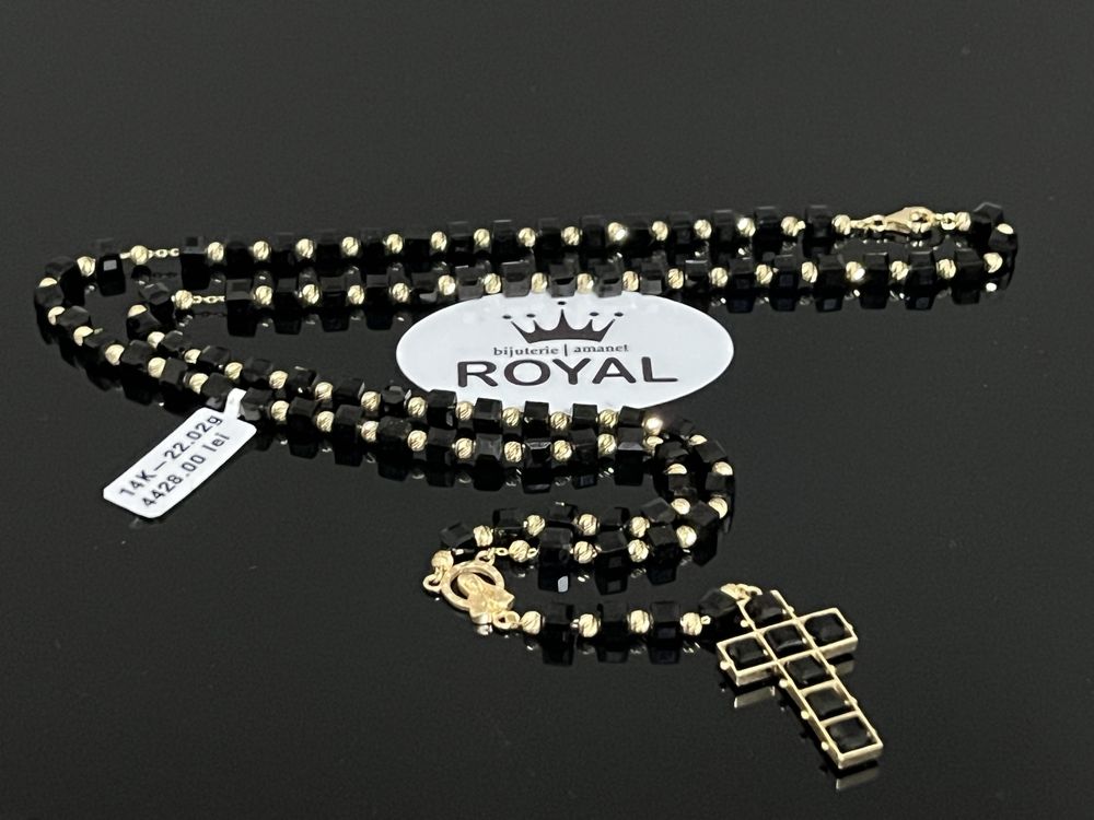 Bijuteria Royal CB : Lant metanie aur 14k 22,02 grame