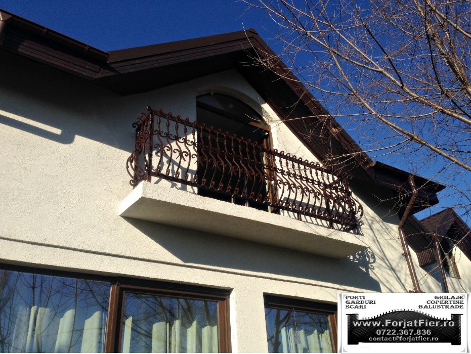 Balcon fier forjat