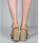 Sandale aurii elegante, Asos, 36