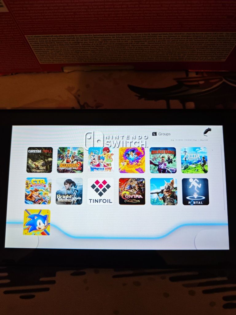 nintendo switch с аксесоари и много игри
