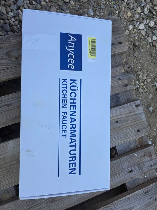 Baterie bucătărie neagră de înaltă presiune cu extensie