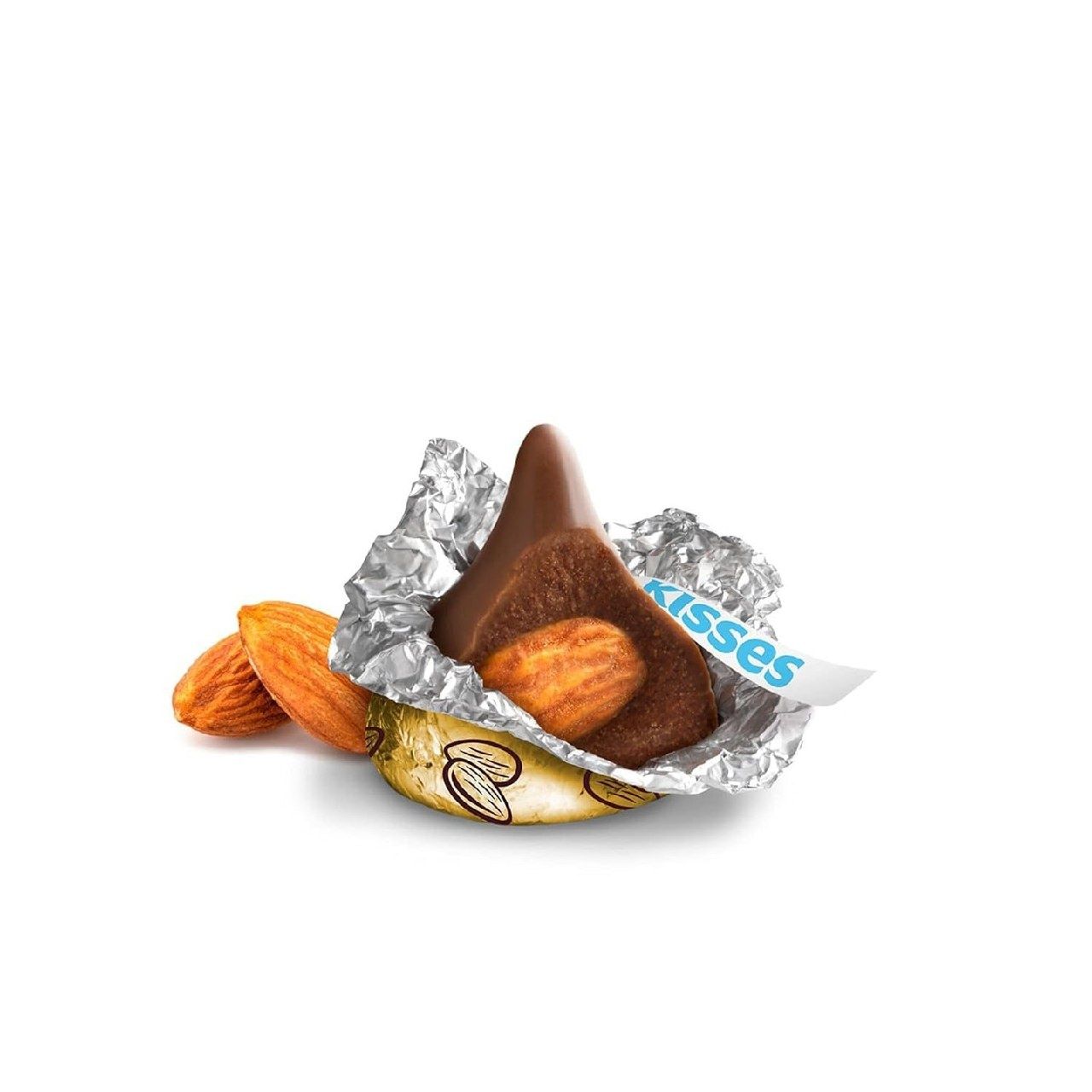 Конфеты Hersheys Kisses из молочного шоколада с миндалем, в индивидуал