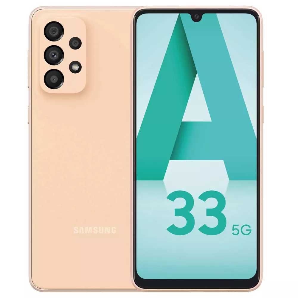 Samsung A33 5G  6+128 перфектен  телефон розов  + гаранция .