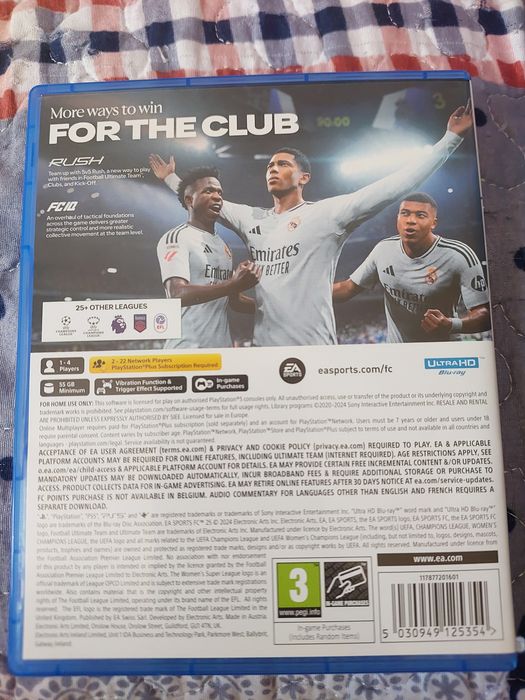 Игровой диск FC25  на Playstation 5
