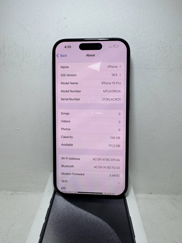 Нов!Iphone 15 Pro Black Titanium