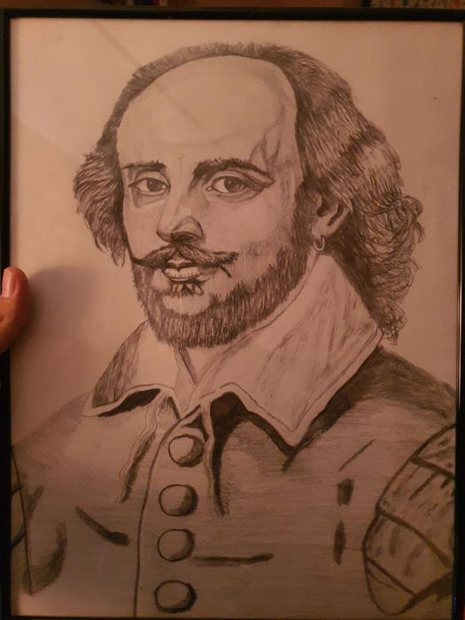 Portret în creion sau cărbune