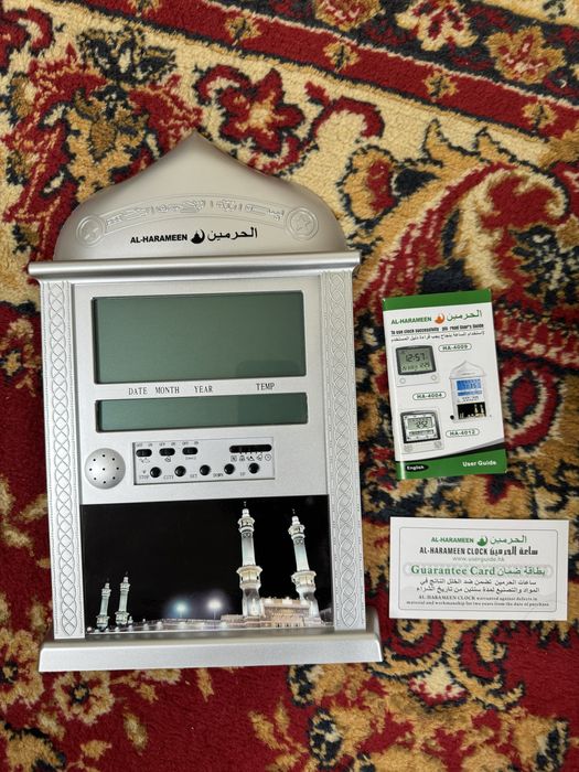 Мусульманский подарок из Мекки, будильник и часы и азан время намаза