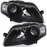 Faruri,Becuri H7/H7 VW Passat B6 2005-2010 stanga,dreapta Fundal negru