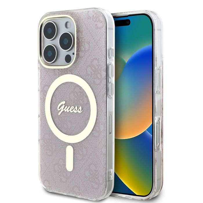 Husa GUESS pentru iPhone 16 Pro Max - Roz