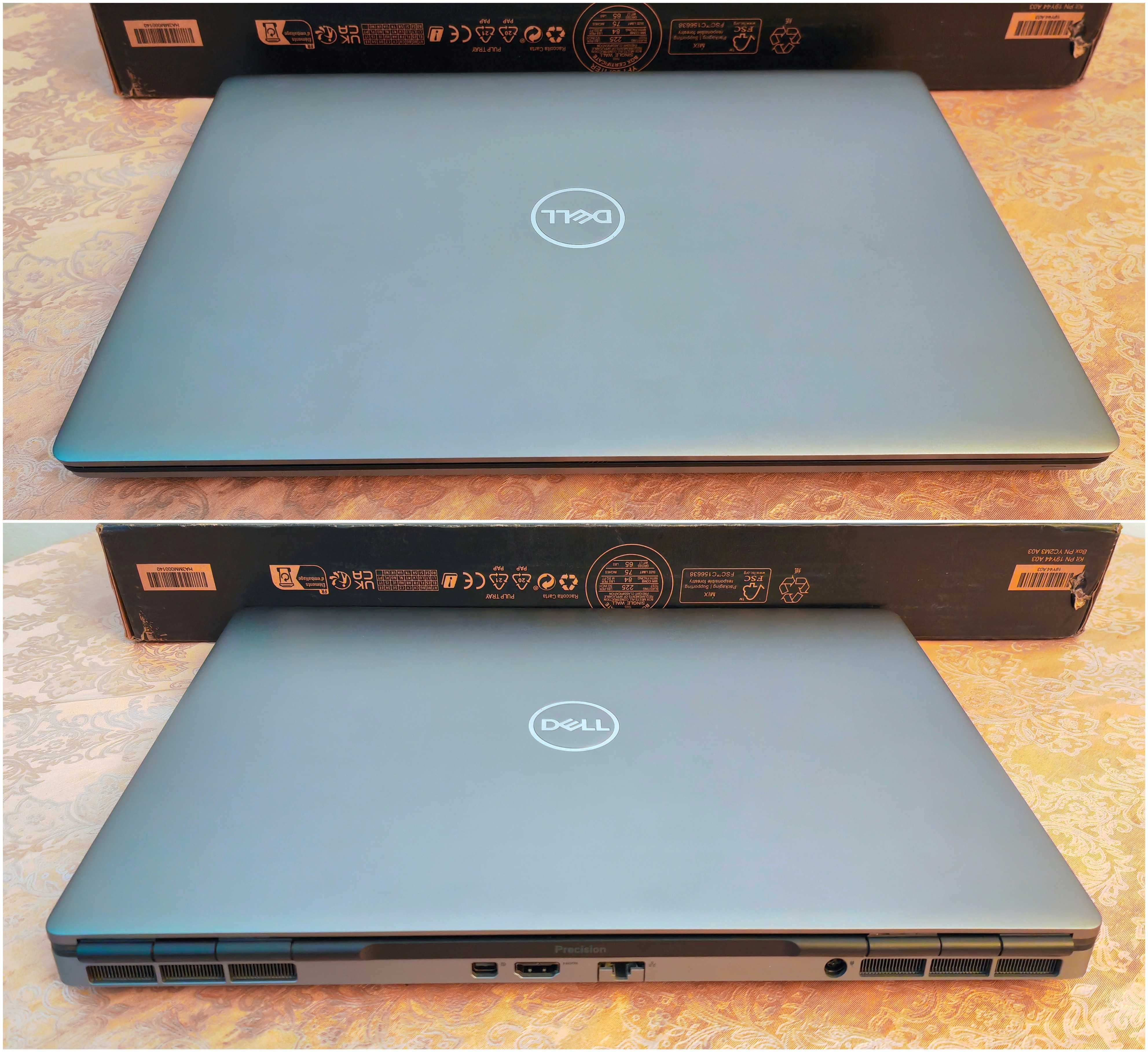 Precision 7550/Core i7-10850H/Quadro T2000/16 RAM/512 SSD/100% DCIP-3