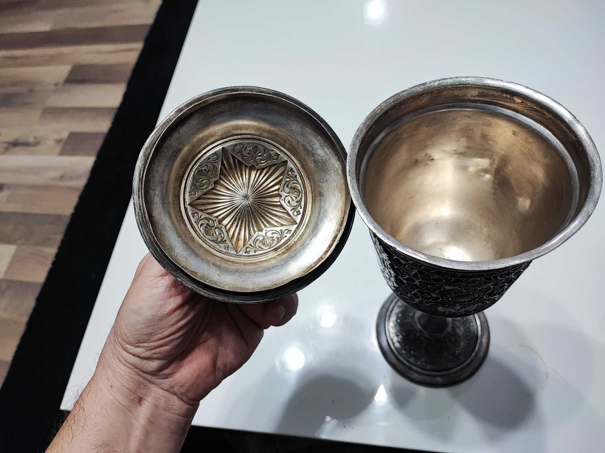 Pocal vintage rusesc din filigran 1950