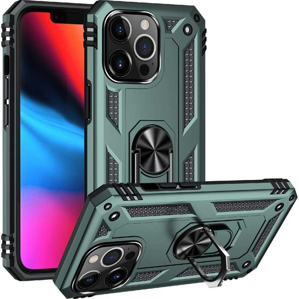 Husa antisoc hybrid ARMOR cu inel pt iPhone 14 , 14 Pro Max