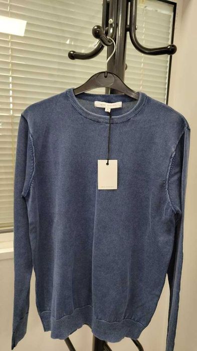 Нов мъжки пуловер Amor Kavrden, 100% памук, с етикет, размер S.