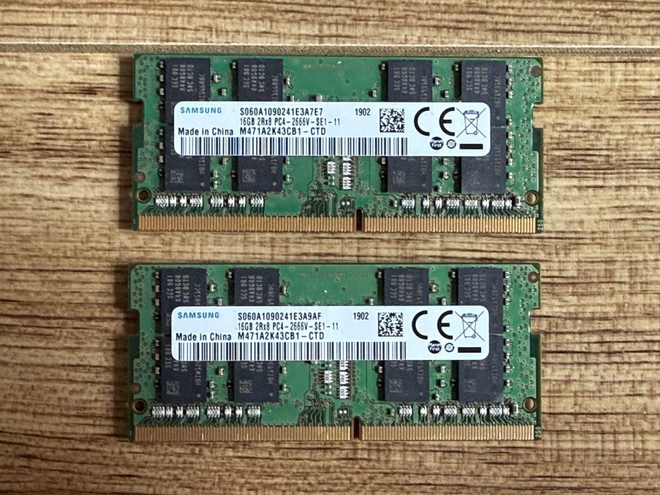 16GB/32GB DDR4 2666MHz/3200MHz Samsung`Рам Памет За Лаптоп 100лв/бр