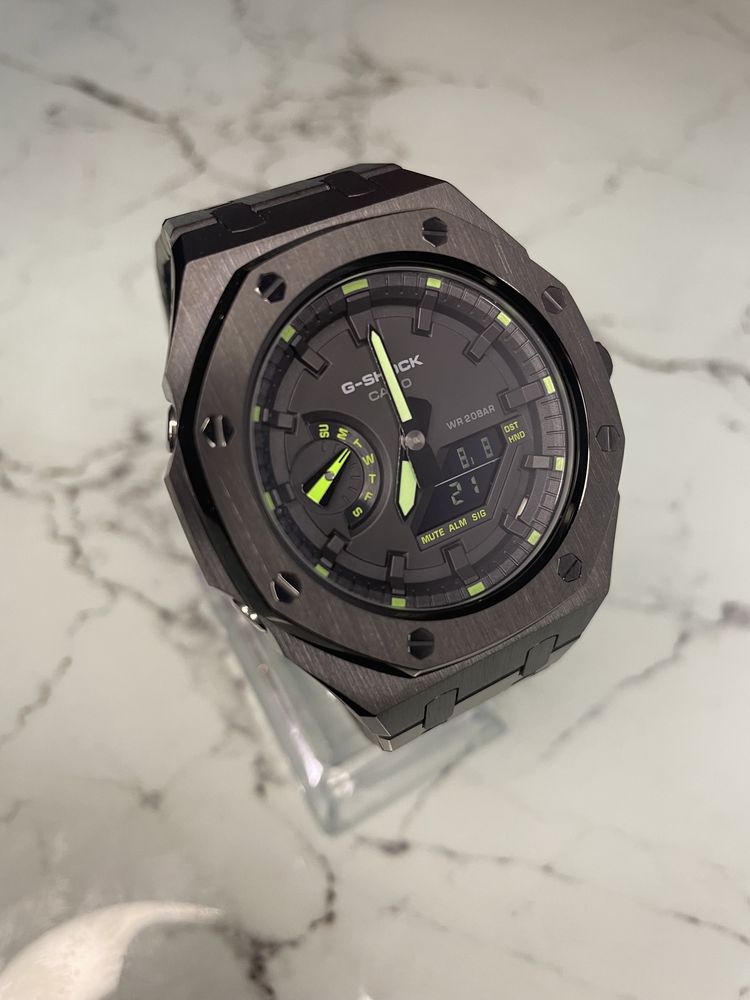 Ceas G-SHOCK ga-2100 mod Royal Casioak (Black Steel)